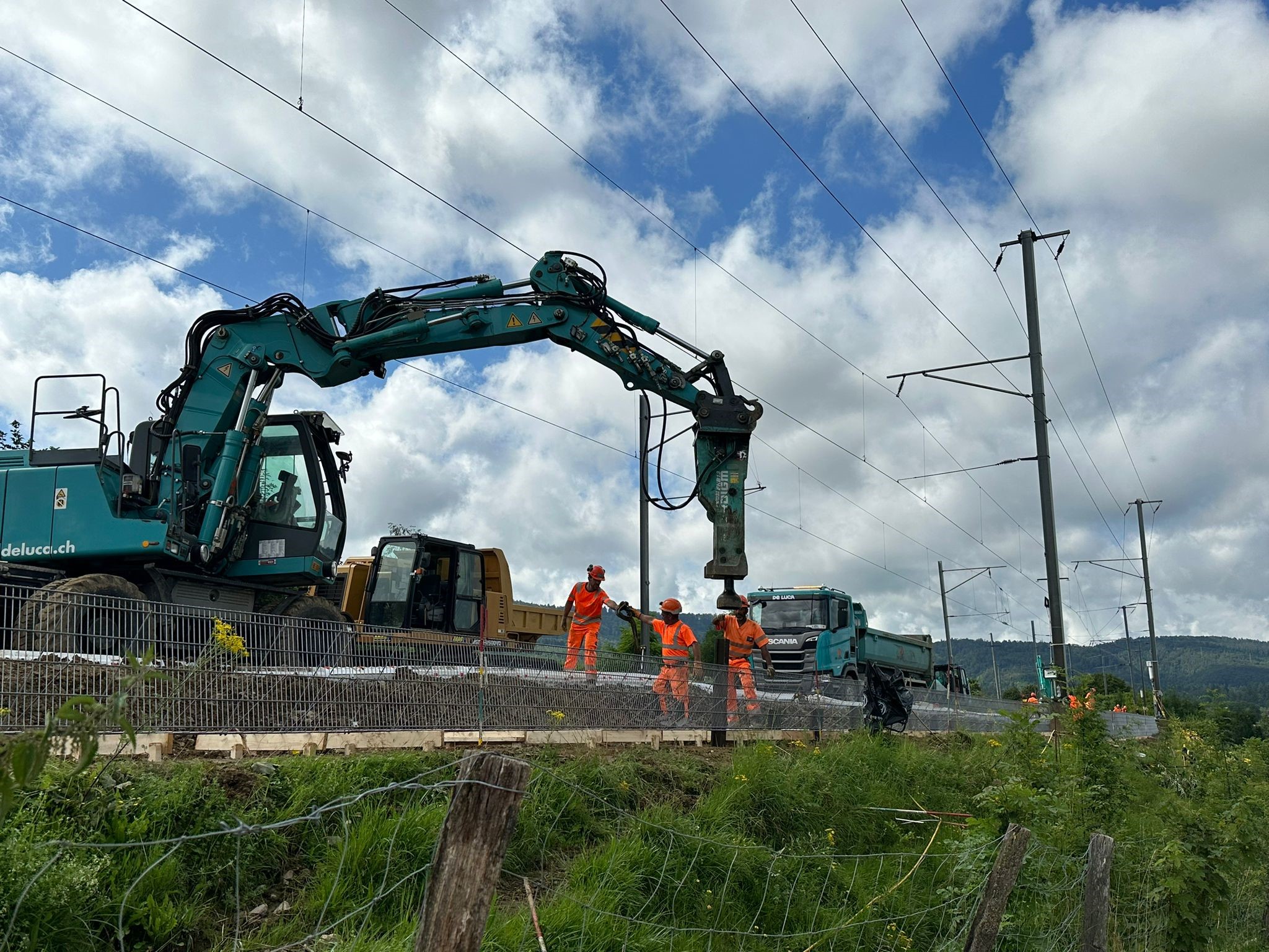 Travaux ferroviaires gare de Courgenay