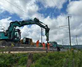 CFF Travaux ferroviaires Gare Courgenay